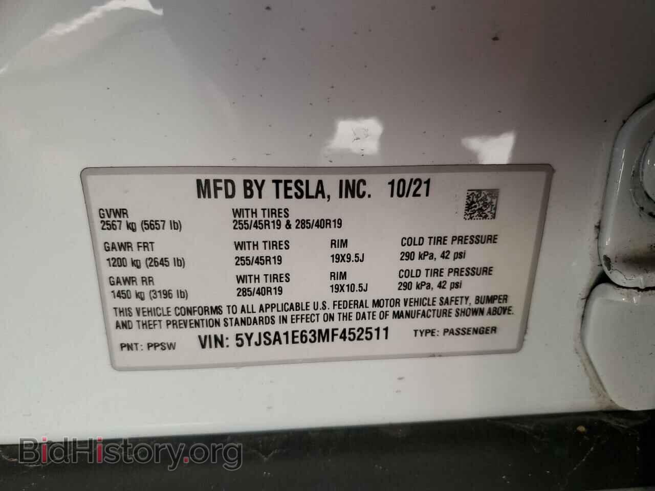 2021 TESLA MODEL S - VIN: 5YJSA1E63MF452511 - Photo 13