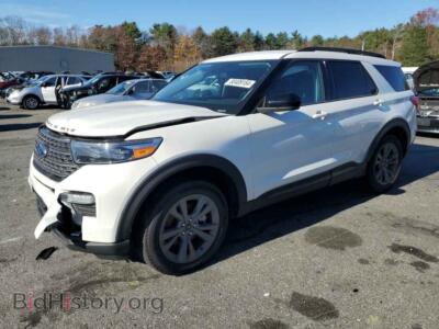 2023 Ford EXPLORER XLT, белый — VIN 1FMSK8DH0PGB42511, Copart