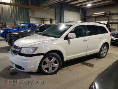 2010 Dodge JOURNEY SXT, белый — VIN 3D4PH5FV7AT162884, Copart
