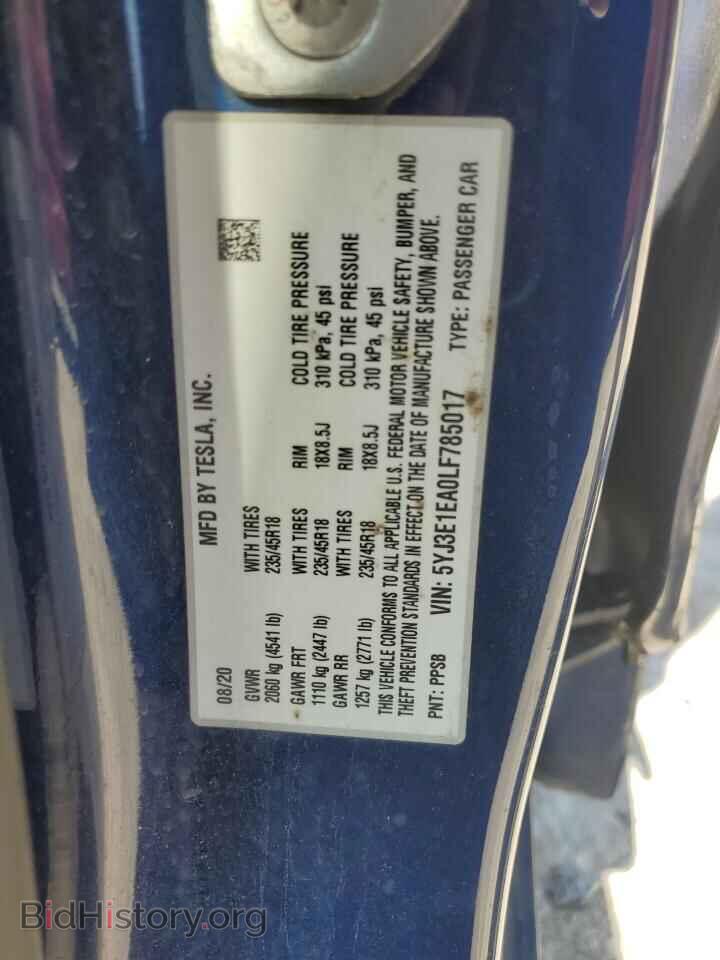 2020 TESLA MODEL 3 - VIN: 5YJ3E1EA0LF785017 - Photo 12