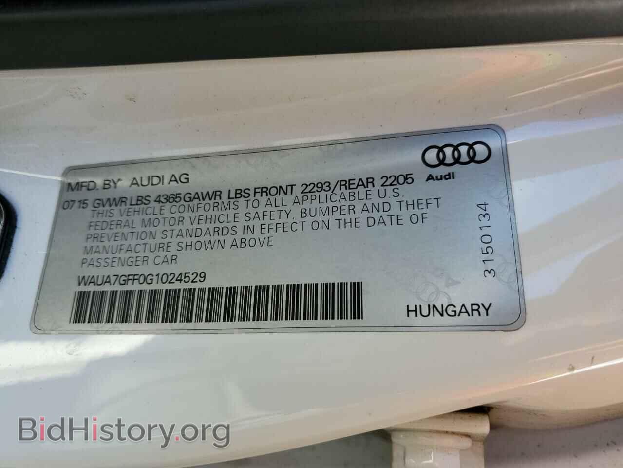 2016 AUDI A3 - VIN: WAUA7GFF0G1024529 - Фото 12