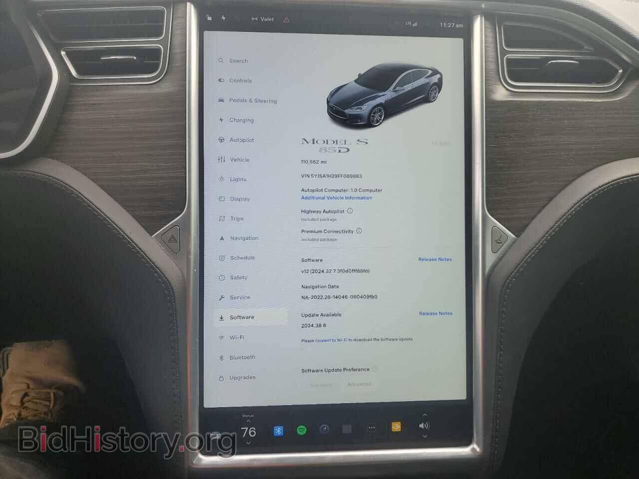2015 TESLA MODEL S - VIN: 5YJSA1H29FF089983 - Photo 9