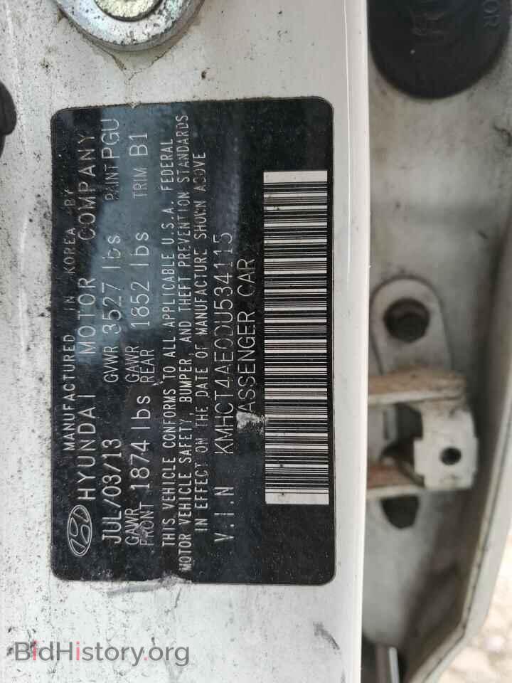 2013 HYUNDAI ACCENT - VIN: KMHCT4AE0DU534115 - Фото 12