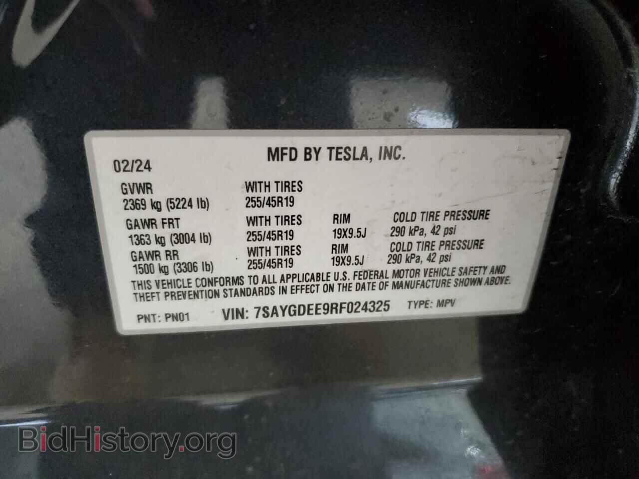 2024 TESLA MODEL Y - VIN: 7SAYGDEE9RF024325 - Photo 14