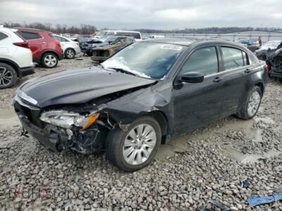 2013 Chrysler 200 LX, черный — VIN 1C3CCBAB0DN715342, Copart