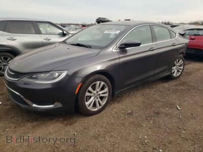 2015 Chrysler 200 Limited, серый — VIN 1C3CCCAB7FN691193, Copart
