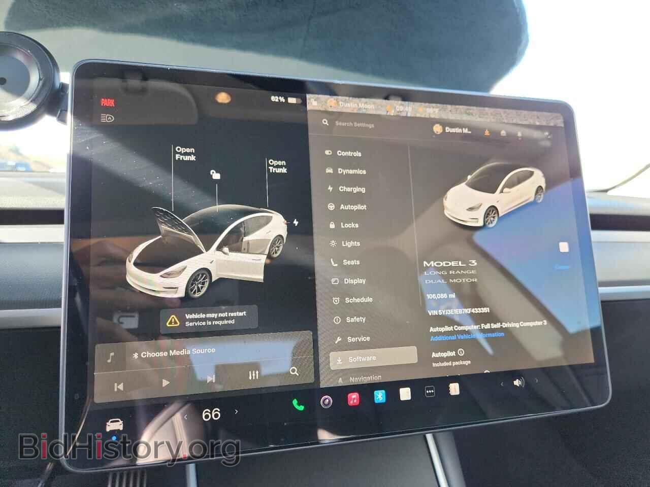 2019 TESLA MODEL 3 - VIN: 5YJ3E1EB7KF433351 - Фото 9
