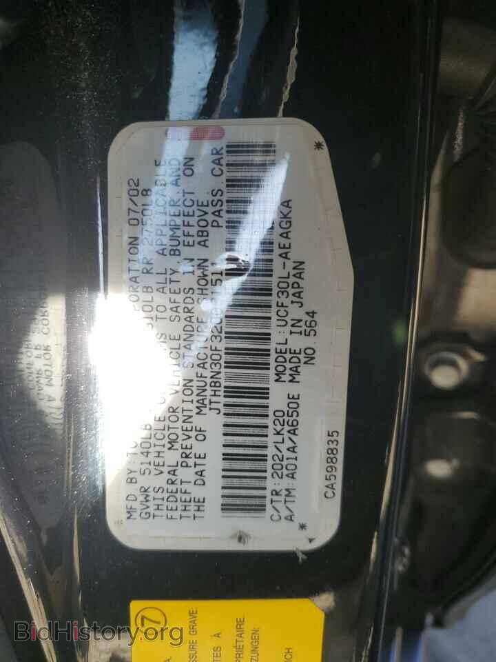 2002 LEXUS LS430 - VIN: JTHBN30F320091511 - Photo 12