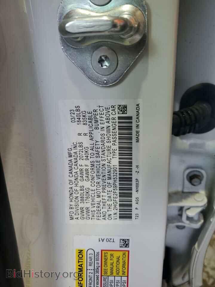 2023 HONDA CIVIC - VIN: 2HGFE2F59PH532901 - Фото 12