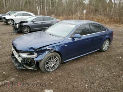 2014 Audi A4 Premium Plus, синий — VIN WAUFFCFL5EN012826, Copart