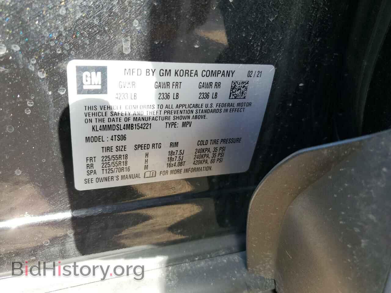 2021 BUICK ENCORE - VIN: KL4MMDSL4MB154221 - Photo 13