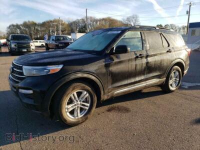 2022 Ford EXPLORER XLT, черный — VIN 1FMSK8DH3NGC48271, Copart