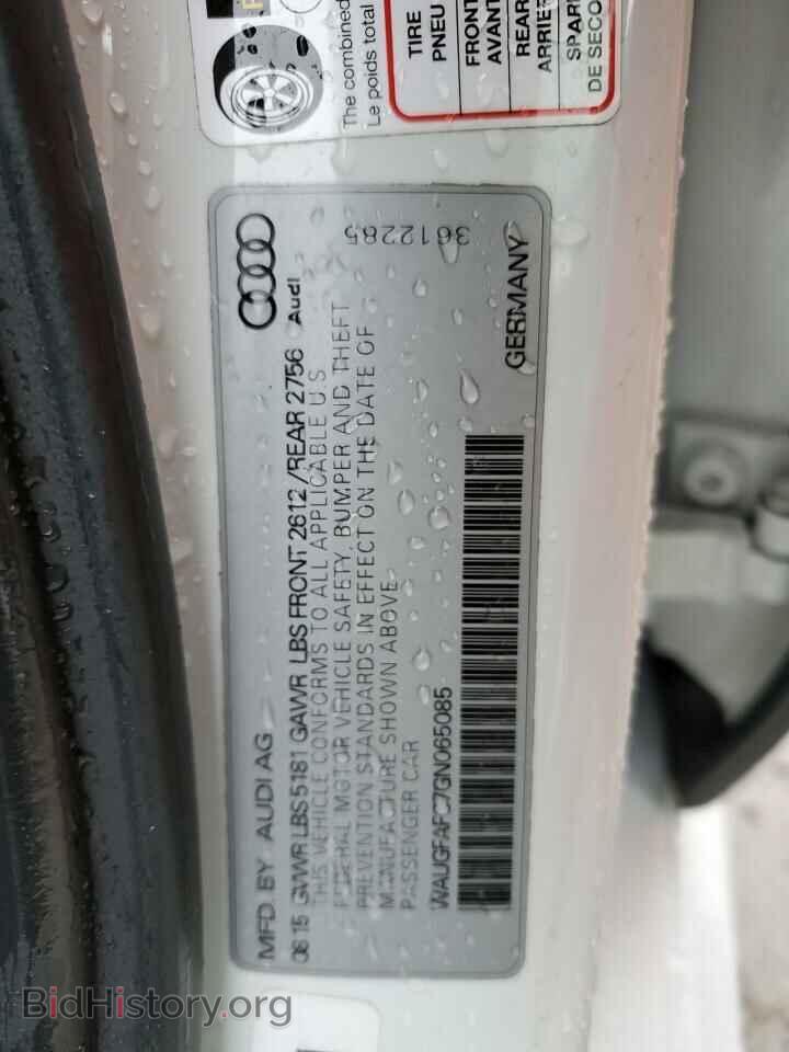 2016 AUDI A6 - VIN: WAUGFAFC7GN065085 - Фото 13