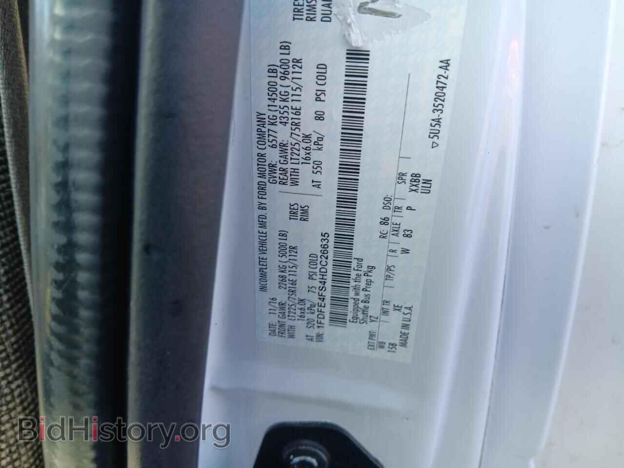 2017 FORD ALL Models - VIN: 1FDFE4FS4HDC26635 - Фото 10