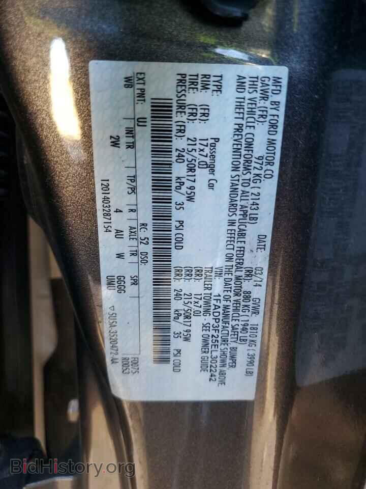 2014 FORD FOCUS - VIN: 1FADP3F25EL302242 - Фото 12