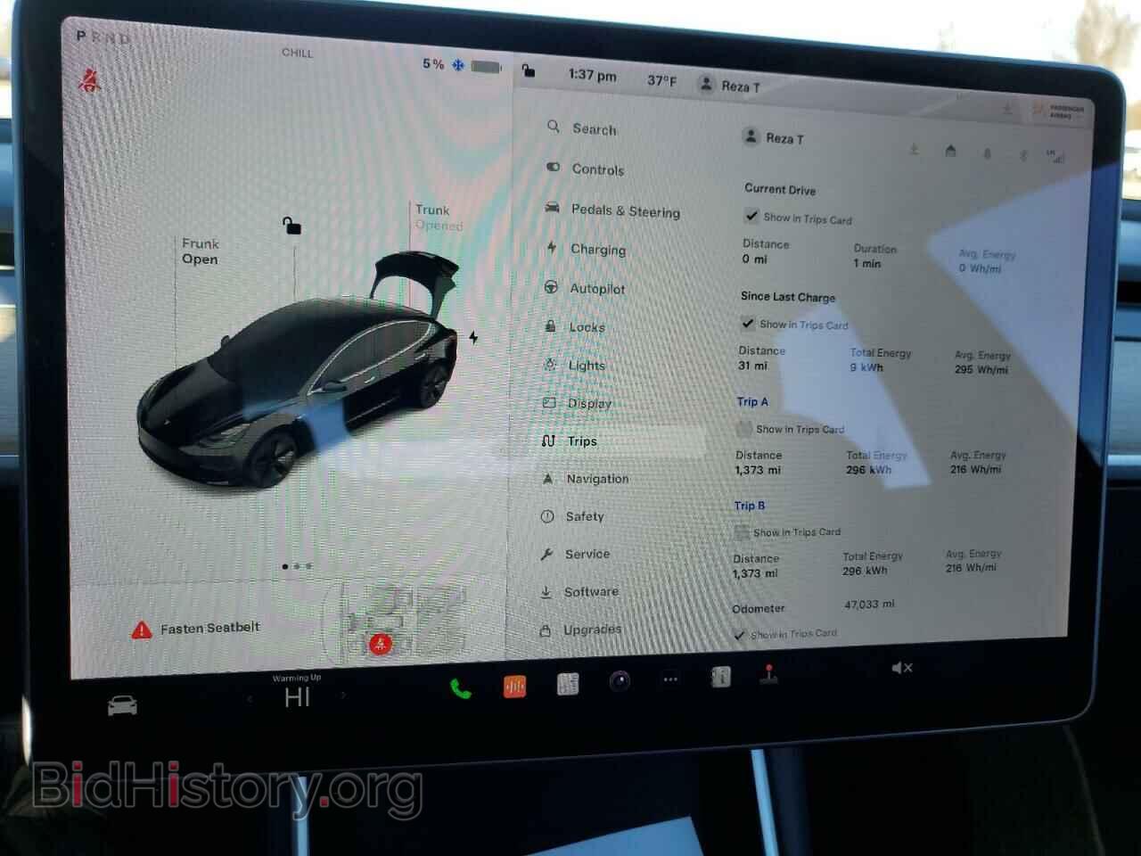 2018 TESLA MODEL 3 - VIN: 5YJ3E1EA5JF015943 - Фото 9
