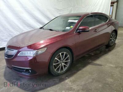 2015 Acura TLX Advance, красный — VIN 19UUB2F71FA003473, Copart