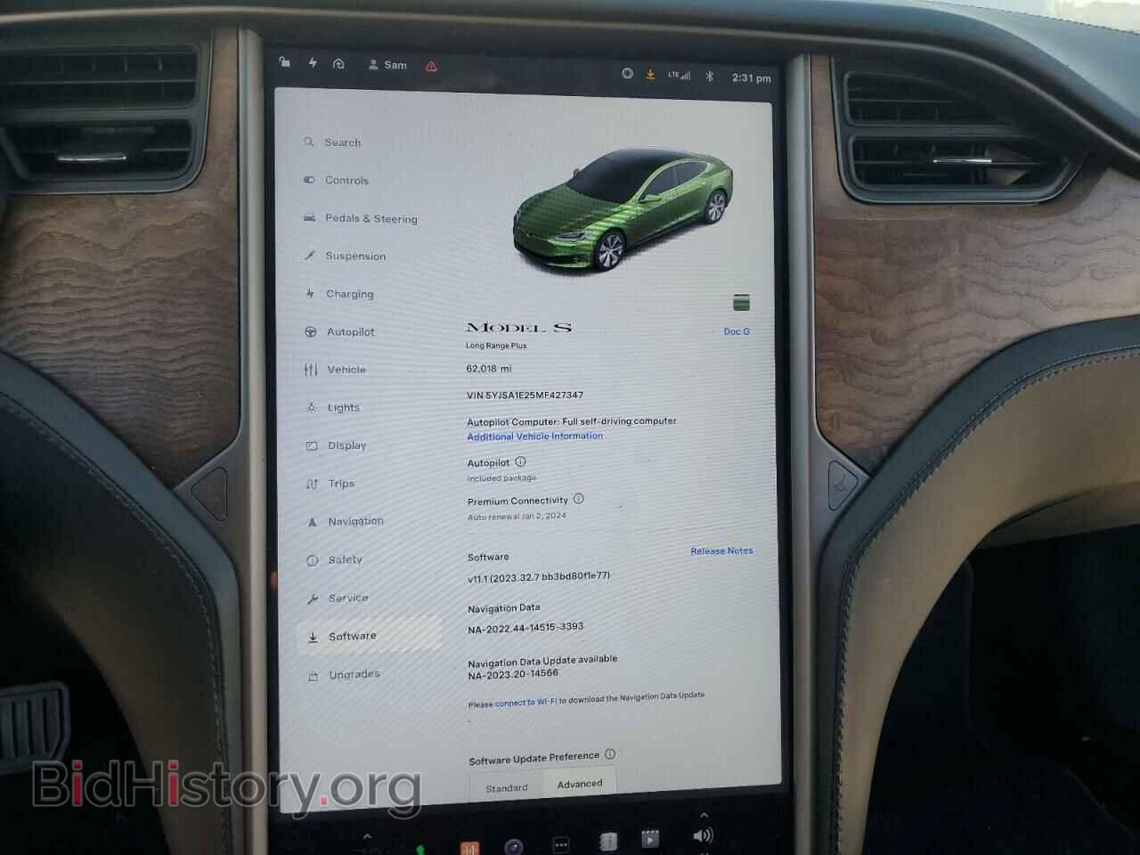 2021 TESLA MODEL S - VIN: 5YJSA1E25MF427347 - Photo 9