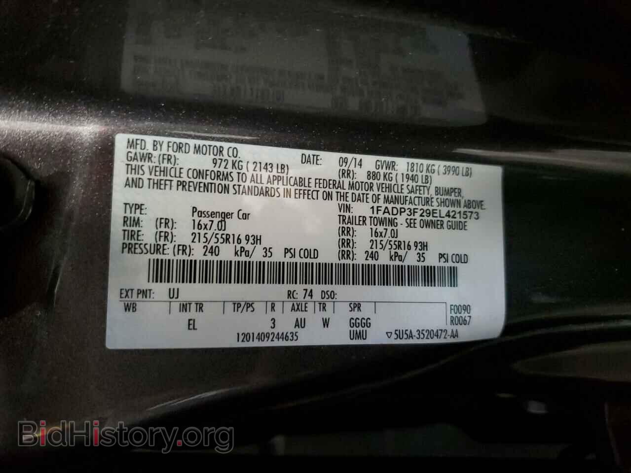 2014 FORD FOCUS - VIN: 1FADP3F29EL421573 - Photo 12