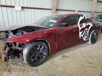 2022 Dodge CHARGER SXT, red — VIN 2C3CDXBG5NH246182, Copart