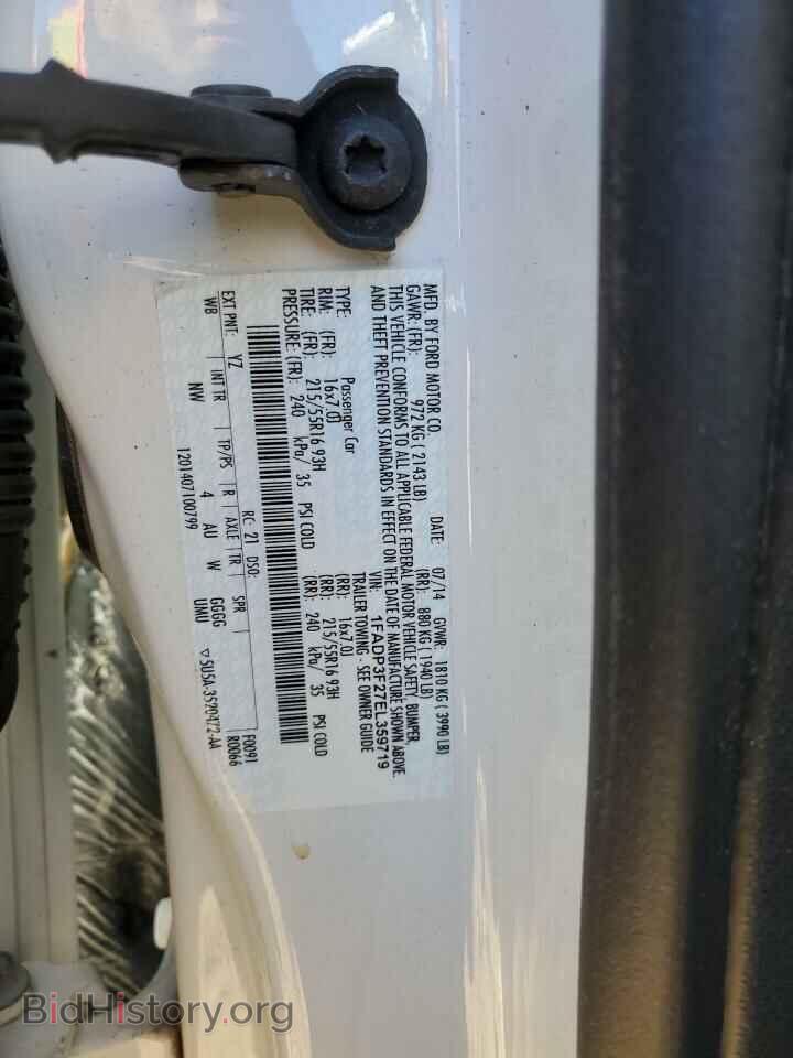 2014 FORD ALL Models - VIN: 1FADP3F27EL359719 - Фото 12