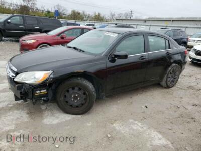 2012 Chrysler 200 LX, черный — VIN 1C3CCBAB4CN172463, Copart
