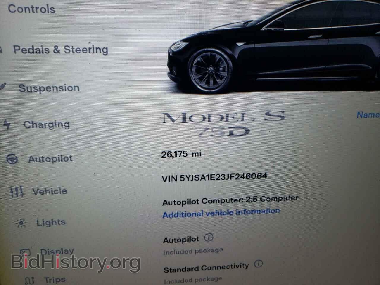 2018 TESLA MODEL S - VIN: 5YJSA1E23JF246064 - Фото 9
