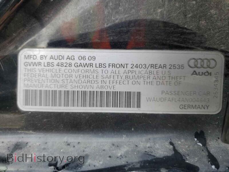 2010 Audi A4 (VIN WAUDFAFL4AN004643) — фото 13 из 15