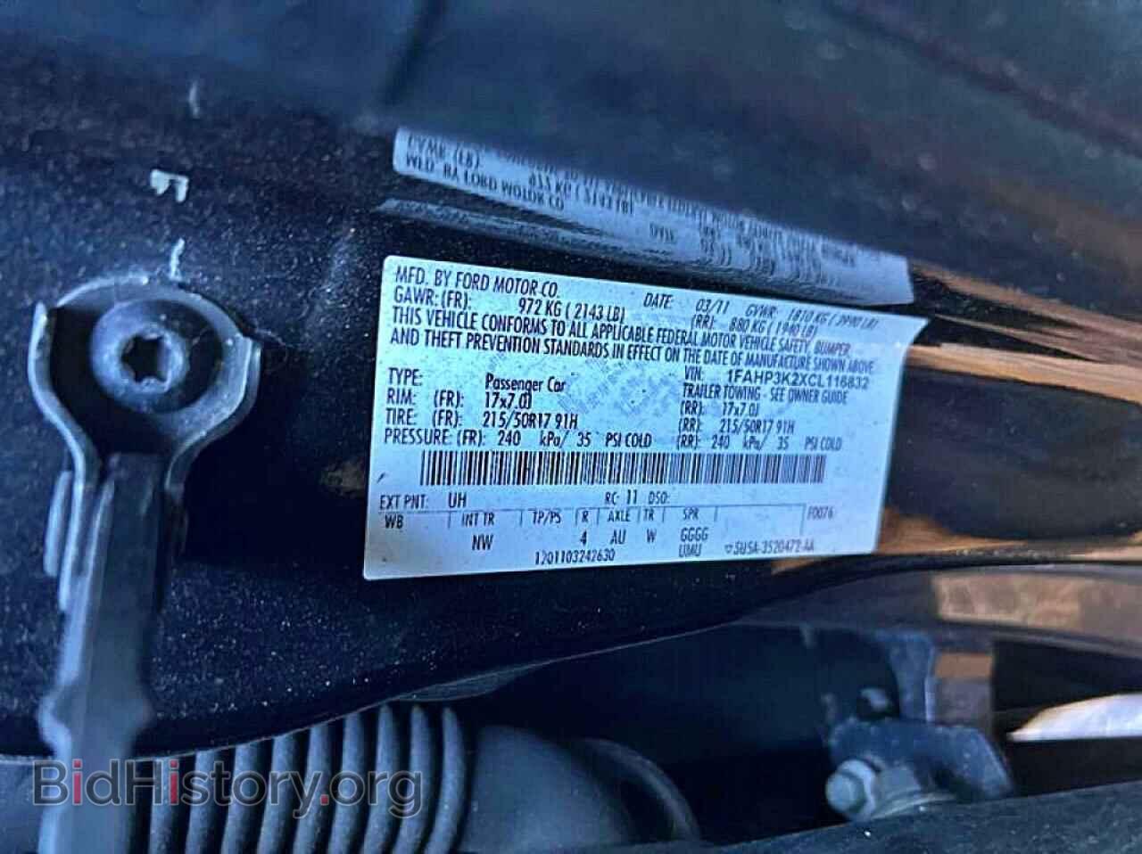 2012 FORD FOCUS - VIN: 1FAHP3K2XCL116832 - Фото 13