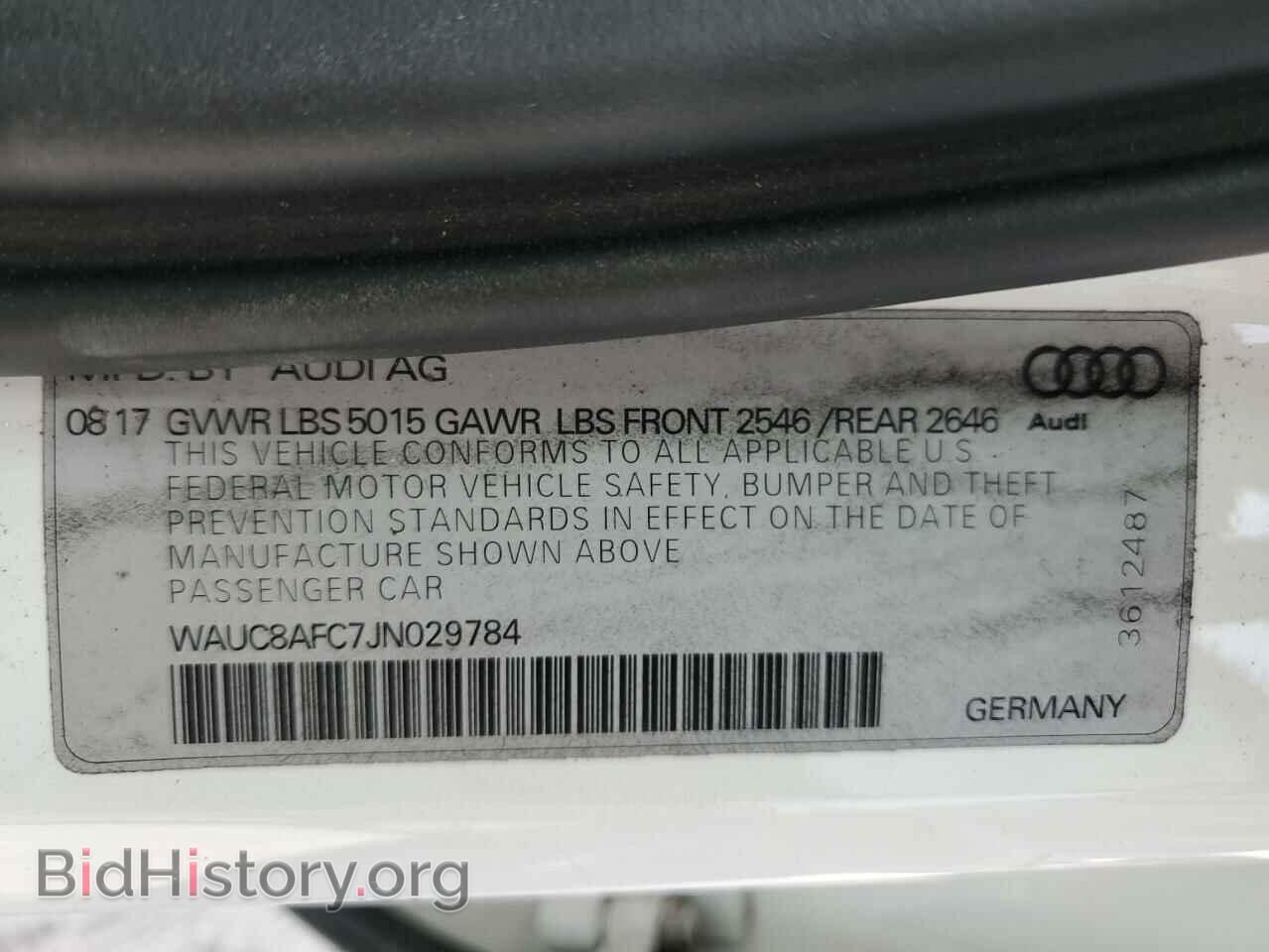 2018 AUDI A6 - VIN: WAUC8AFC7JN029784 - Фото 12