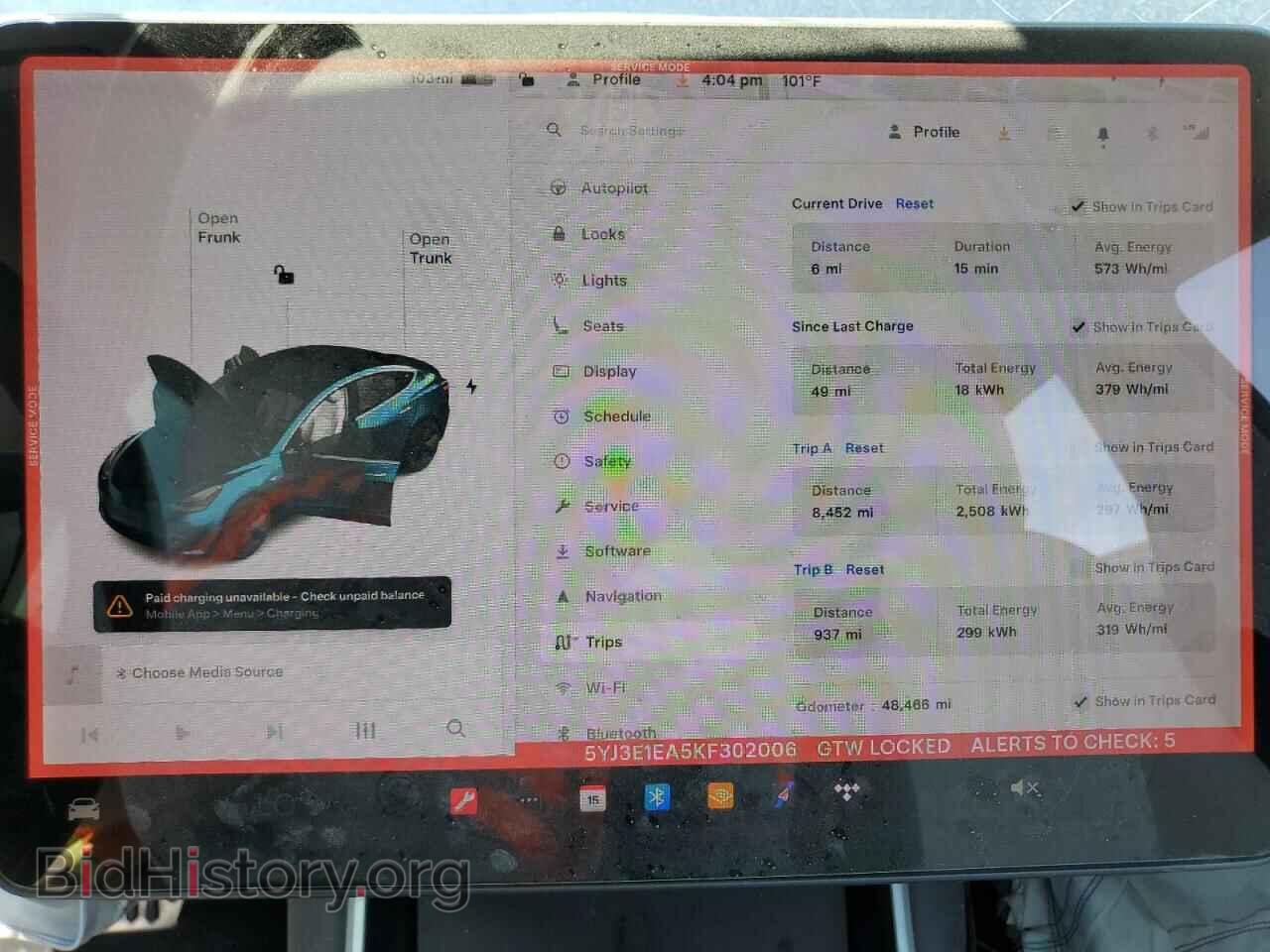 2019 TESLA MODEL 3 - VIN: 5YJ3E1EA5KF302006 - Фото 9