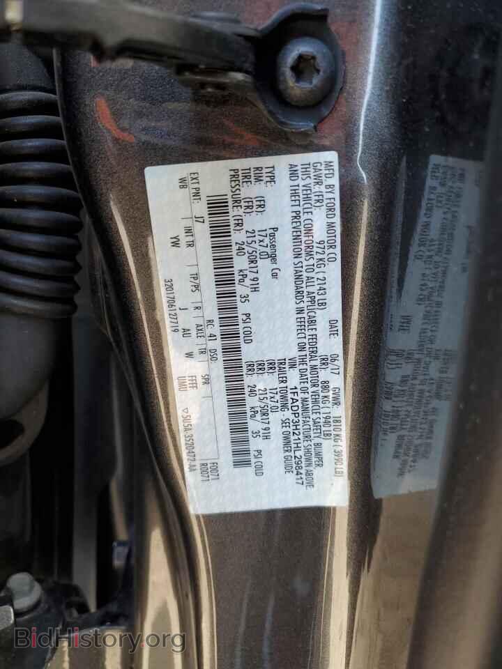 2017 Ford FOCUS (VIN 1FADP3H21HL298417) — photo 13 of 15