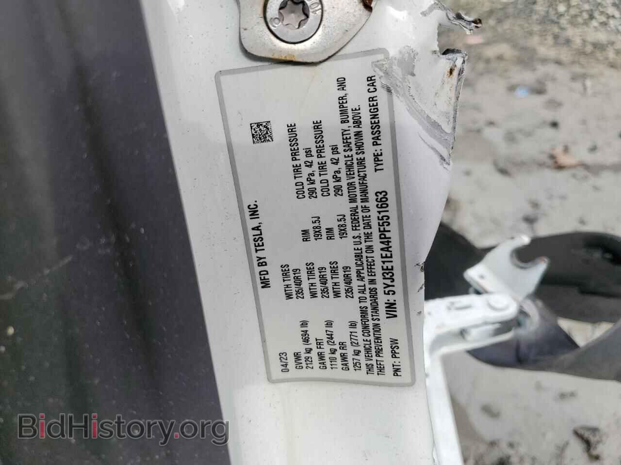 2023 TESLA MODEL 3 - VIN: 5YJ3E1EA4PF551663 - Фото 13