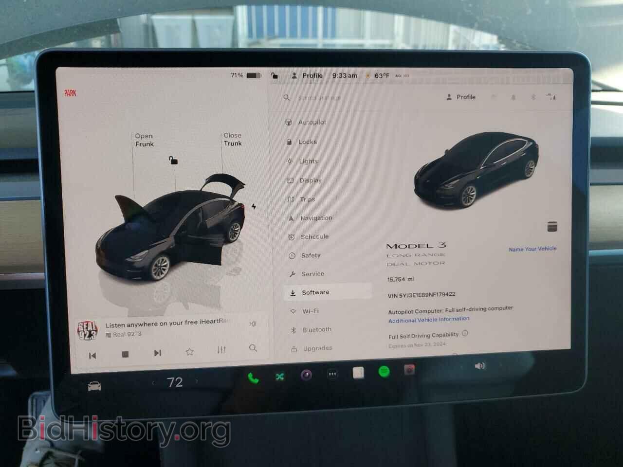 2022 TESLA MODEL 3 - VIN: 5YJ3E1EB9NF179422 - Фото 9