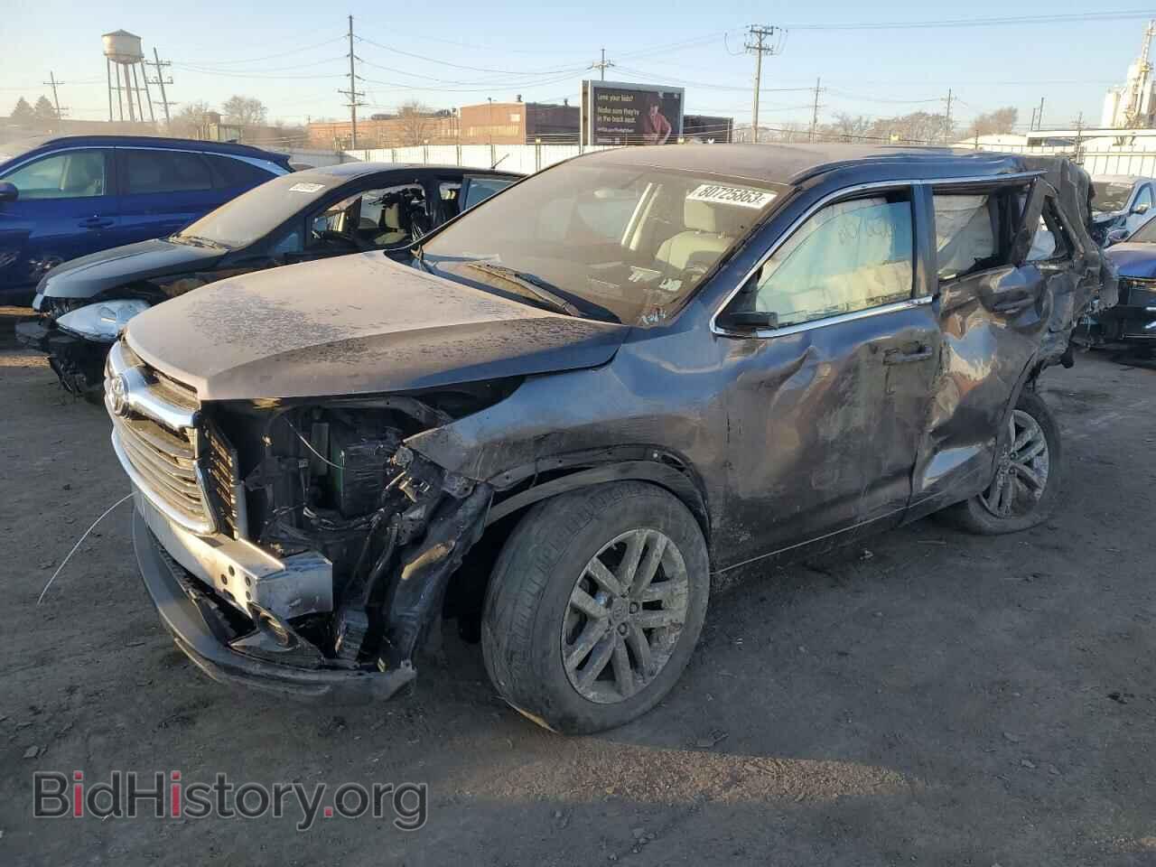 Photo 5TDBKRFH7GS317656 - TOYOTA HIGHLANDER 2016