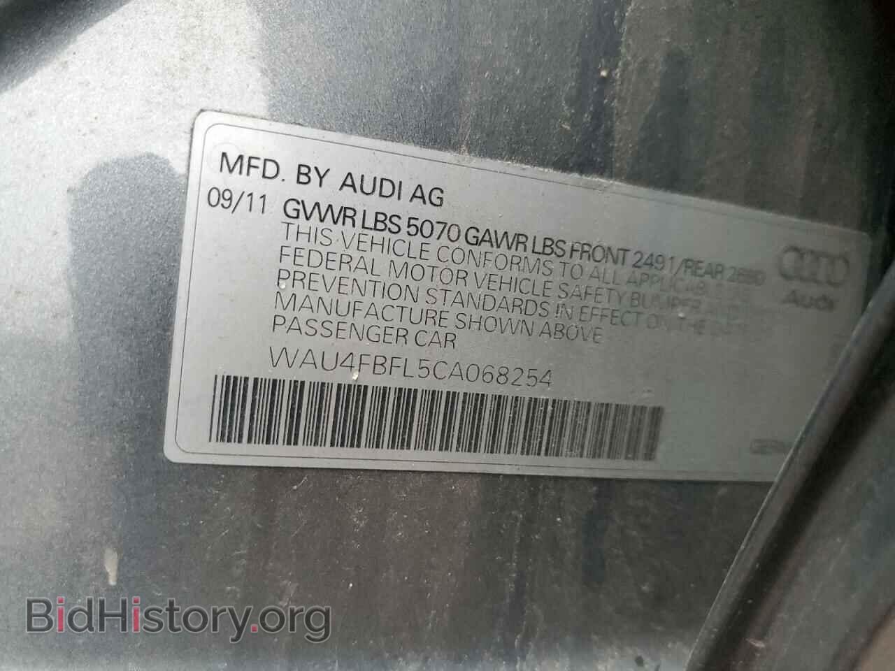 2012 AUDI A4 - VIN: WAU4FBFL5CA068254 - Photo 12