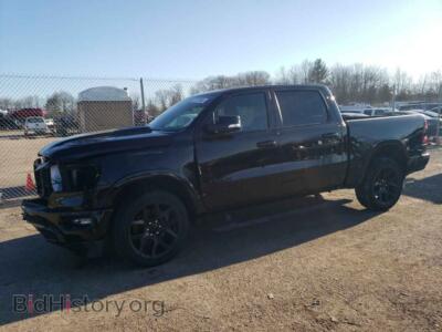 2022 RAM 1500 Laramie, черный — VIN 1C6SRFJT7NN166902, Copart