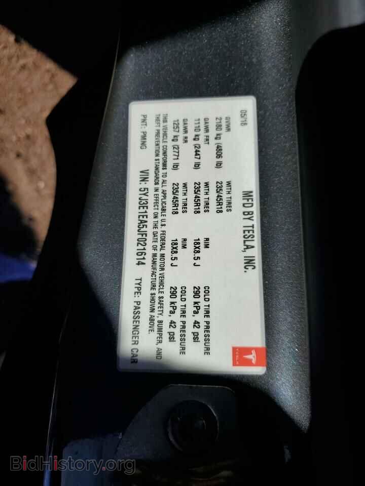 2018 TESLA MODEL 3 - VIN: 5YJ3E1EA5JF021614 - Фото 13