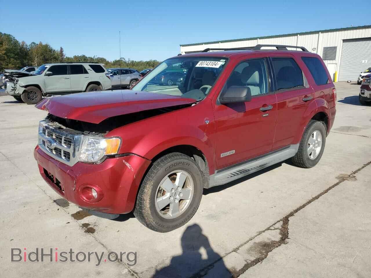 Photo 1FMCU03108KB47369 - FORD ESCAPE 2008