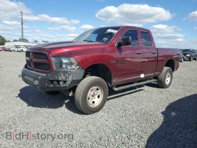 2018 RAM 1500 ST, бордовый — VIN 1C6RR7FT8JS150961, Copart