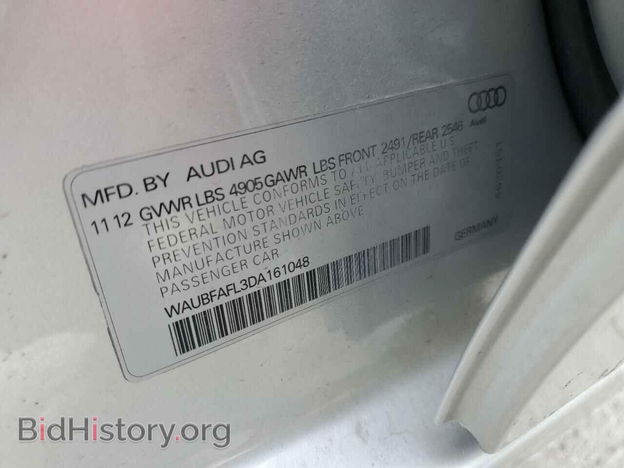 2013 AUDI A4 - VIN: WAUBFAFL3DA161048 - Фото 12