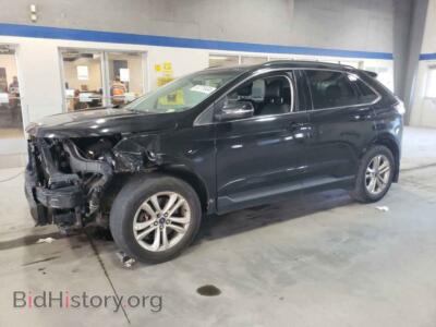 2015 Ford EDGE SEL, black — VIN 2FMTK4J92FBB90222, Copart