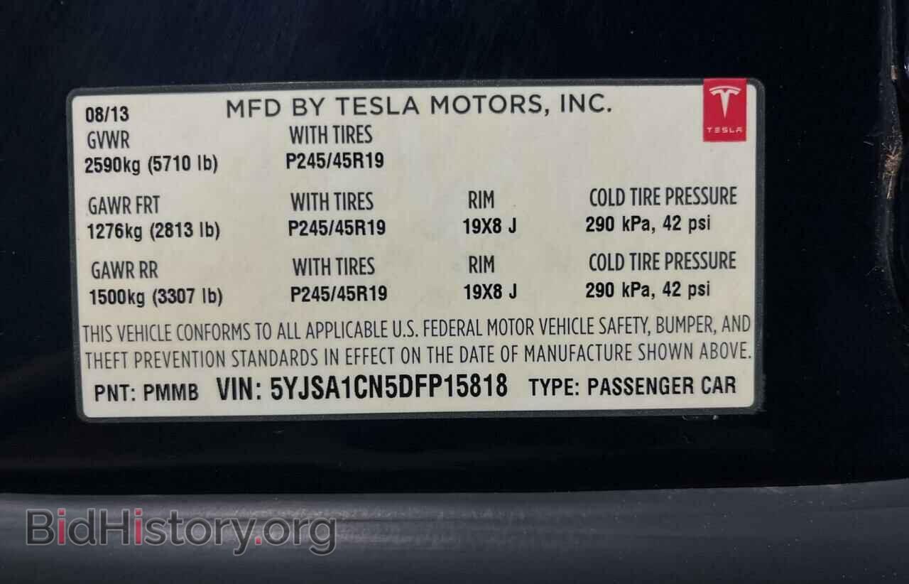 2013 TESLA MODEL S - VIN: 5YJSA1CN5DFP15818 - Photo 10