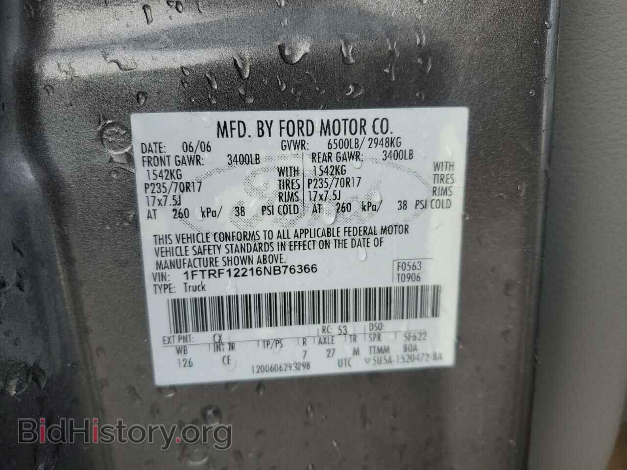 2006 FORD All Models - VIN: 1FTRF12216NB76366 - Photo 12