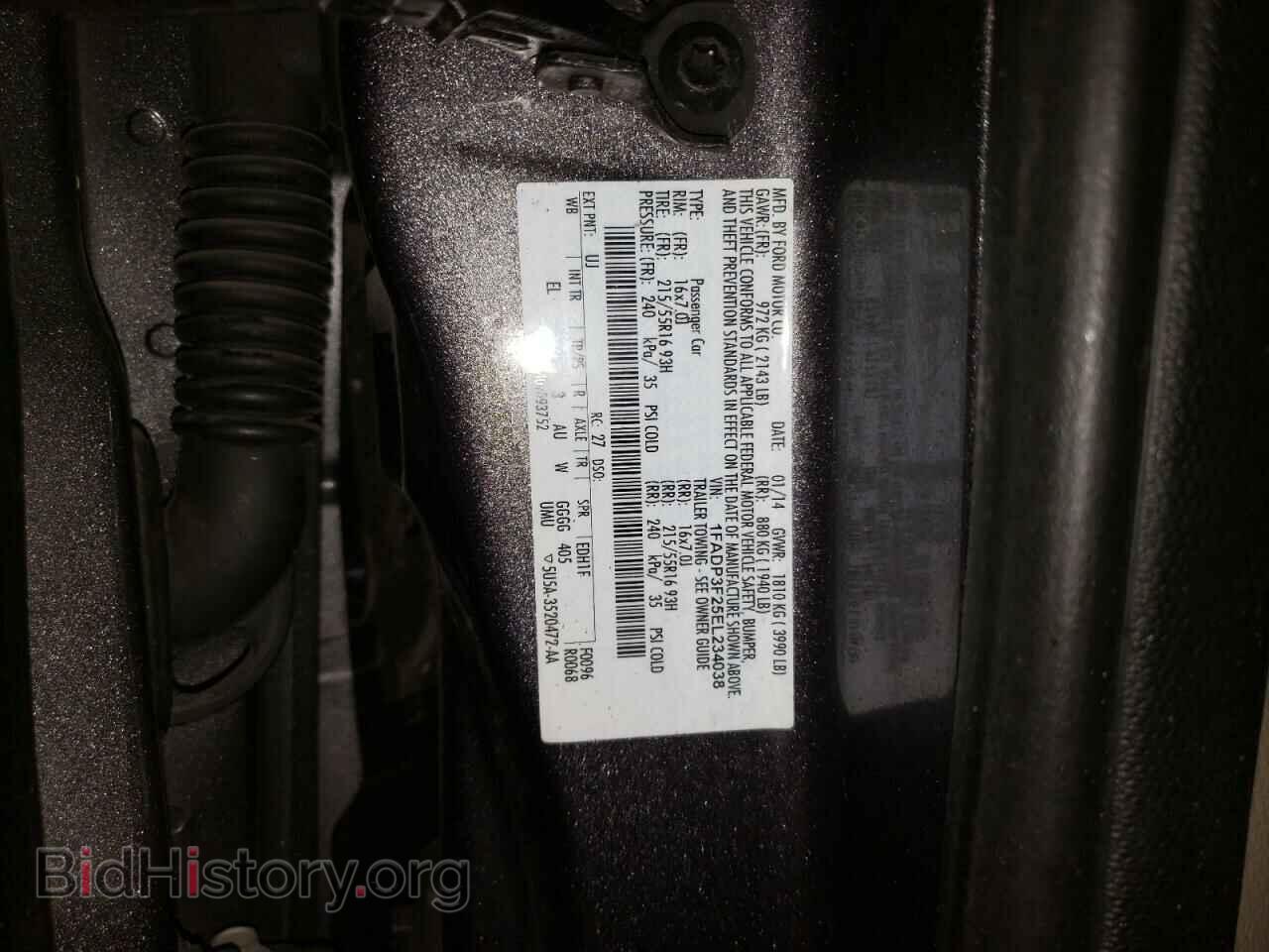2014 FORD FOCUS - VIN: 1FADP3F25EL234038 - Фото 12