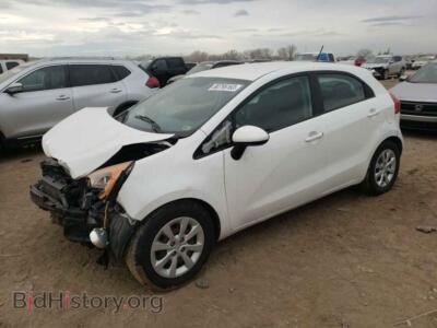2012 Kia RIO RIO LX, белый — VIN KNADM5A32C6019675, Copart