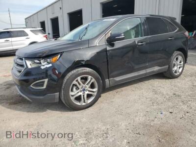 2015 Ford EDGE Titanium, black — VIN 2FMTK3K97FBB68189, Copart