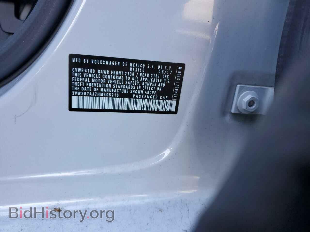 2017 VOLKSWAGEN JETTA - VIN: 3VW2B7AJ7HM405216 - Фото 12
