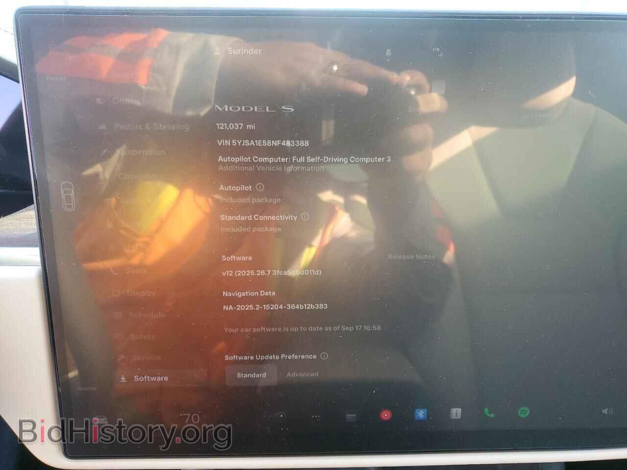 2022 TESLA MODEL S - VIN: 5YJSA1E58NF483388 - Photo 9