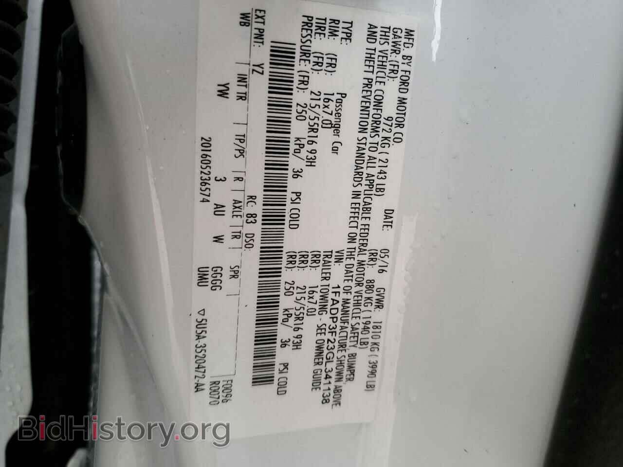 2016 FORD FOCUS - VIN: 1FADP3F23GL341138 - Фото 13
